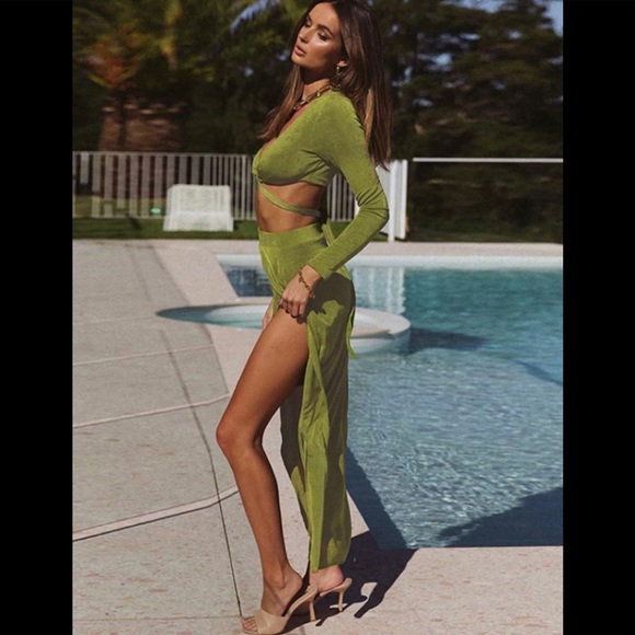 Top and skirt. Sexy set. Summer dress. - Picture 2 of 5